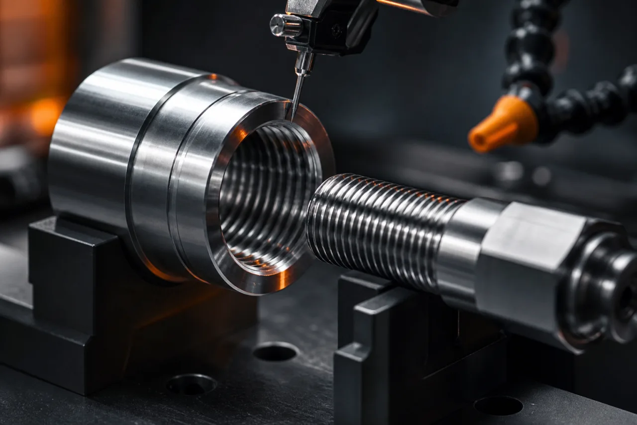Gwinty w detalach CNC — oznaczenia na rysunku